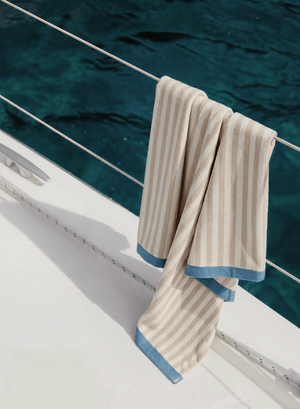 Serena Reversible Stripe Beach Towel