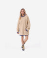 Snug Blanket Hoodie with Piping