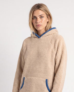 Snug Blanket Hoodie with Piping