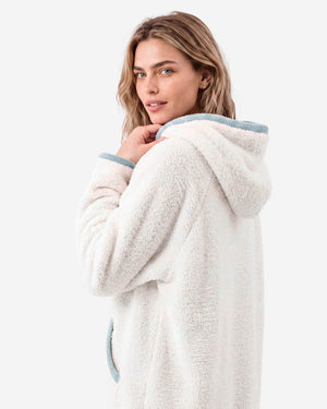 Snug Blanket Hoodie with Piping