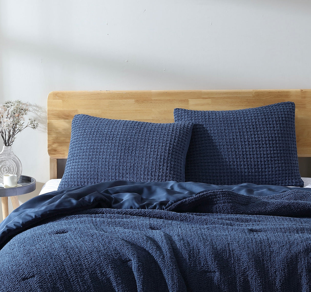 Snug Waffle + Bamboo Viscose Sham Set