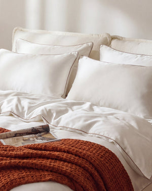 Bamboo Viscose Luxe Duvet Cover with Piping