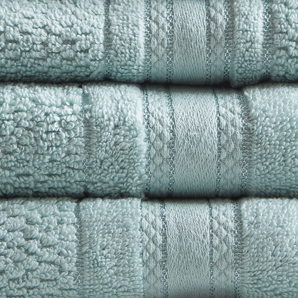 Super soft cotton quick dry bath towel 6 piece set - 6 colors available - Tuesday Morning - Bath Towels