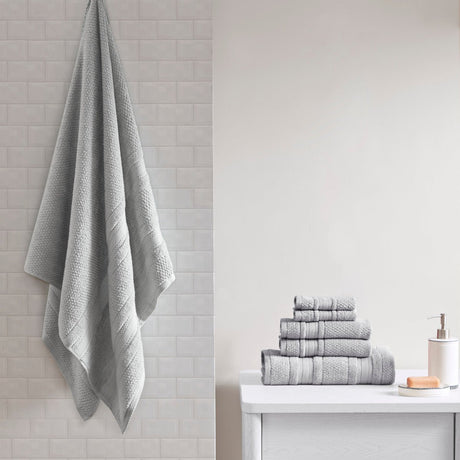 Super soft cotton quick dry bath towel 6 piece set - 6 colors available - Tuesday Morning - Bath Towels