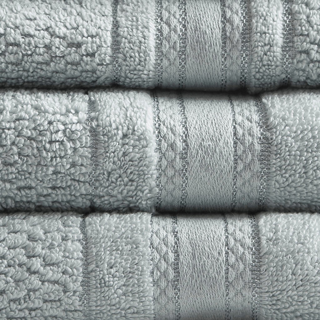 Super soft cotton quick dry bath towel 6 piece set - 6 colors available - Tuesday Morning - Bath Towels