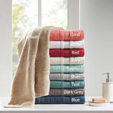 Super soft cotton quick dry bath towel 6 piece set - 6 colors available - Tuesday Morning - Bath Towels