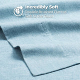 Superior Melange Flannel Cotton Two-Toned Fuzzy Pillowcases, Set of 2 - Pillowcases by Superior Brand