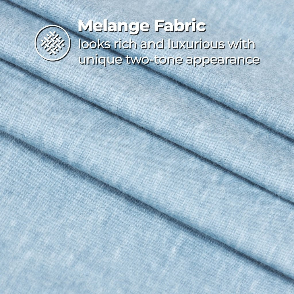 Superior Melange Flannel Cotton Two-Toned Fuzzy Pillowcases, Set of 2 - Pillowcases by Superior Brand