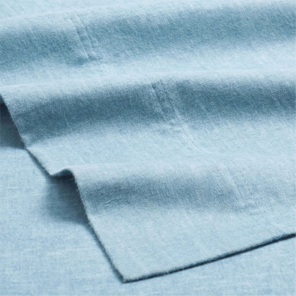 Superior Melange Flannel Cotton Two-Toned Fuzzy Pillowcases, Set of 2 - Pillowcases by Superior Brand