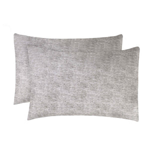 Superior Melange Flannel Cotton Two-Toned Fuzzy Pillowcases, Set of 2 - Pillowcases by Superior Brand
