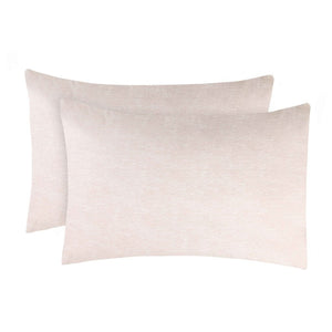 Superior Melange Flannel Cotton Two-Toned Fuzzy Pillowcases, Set of 2 - Pillowcases by Superior Brand