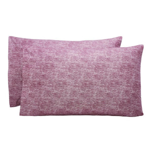 Superior Melange Flannel Cotton Two-Toned Fuzzy Pillowcases, Set of 2 - Pillowcases by Superior Brand