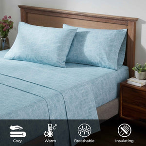 Superior Melange Flannel Cotton Two-Toned Fuzzy Pillowcases, Set of 2 - Pillowcases by Superior Brand