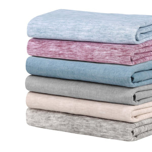 Superior Melange Flannel Cotton Two-Toned Fuzzy Pillowcases, Set of 2 - Pillowcases by Superior Brand