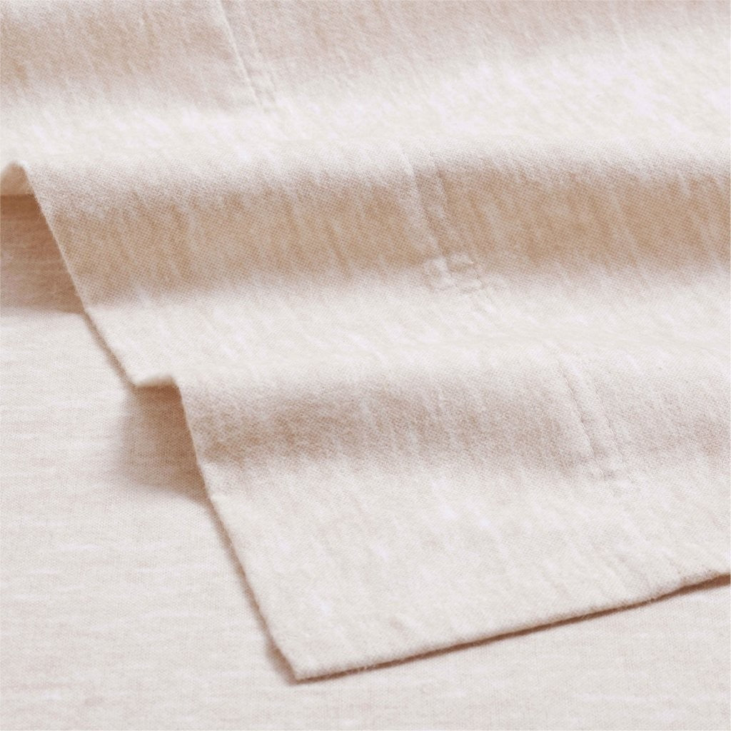 Superior Melange Flannel Cotton Two-Toned Fuzzy Pillowcases, Set of 2 - Pillowcases by Superior Brand
