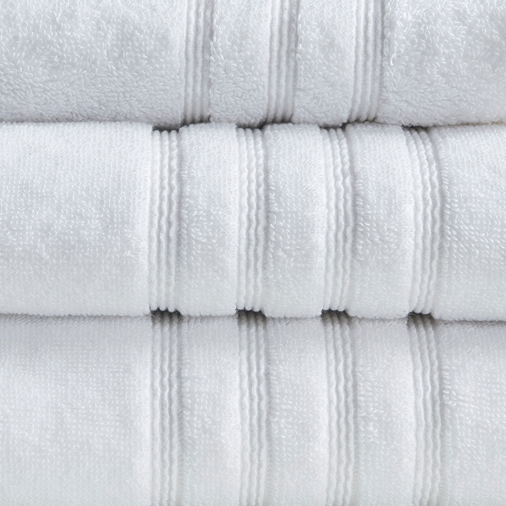 Sustainable antimicrobial bath towel 6 piece set - 4 colors available - Tuesday Morning - Bath Towels