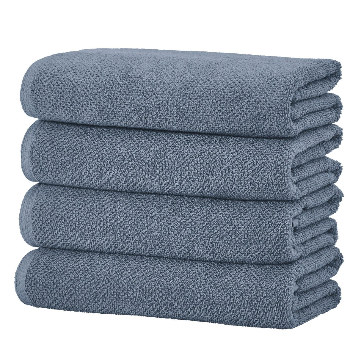 Cotton textured bath towel set - acacia collection