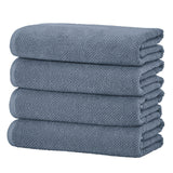 Cotton textured bath towel set - acacia collection