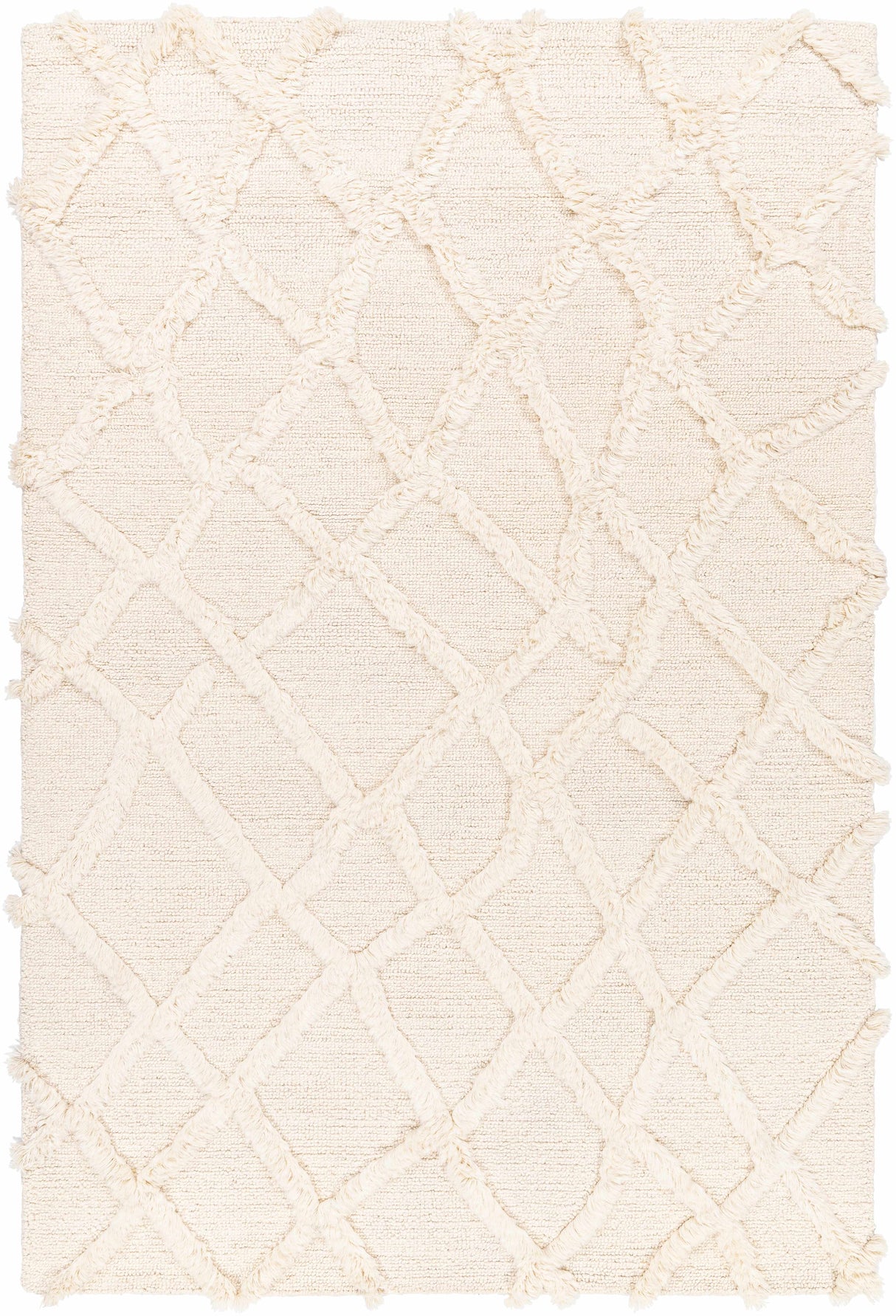 Adica Cream Wool Area Rug - Clearance