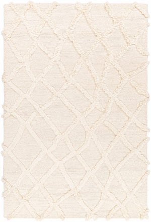 Adica Cream Wool Area Rug - Clearance
