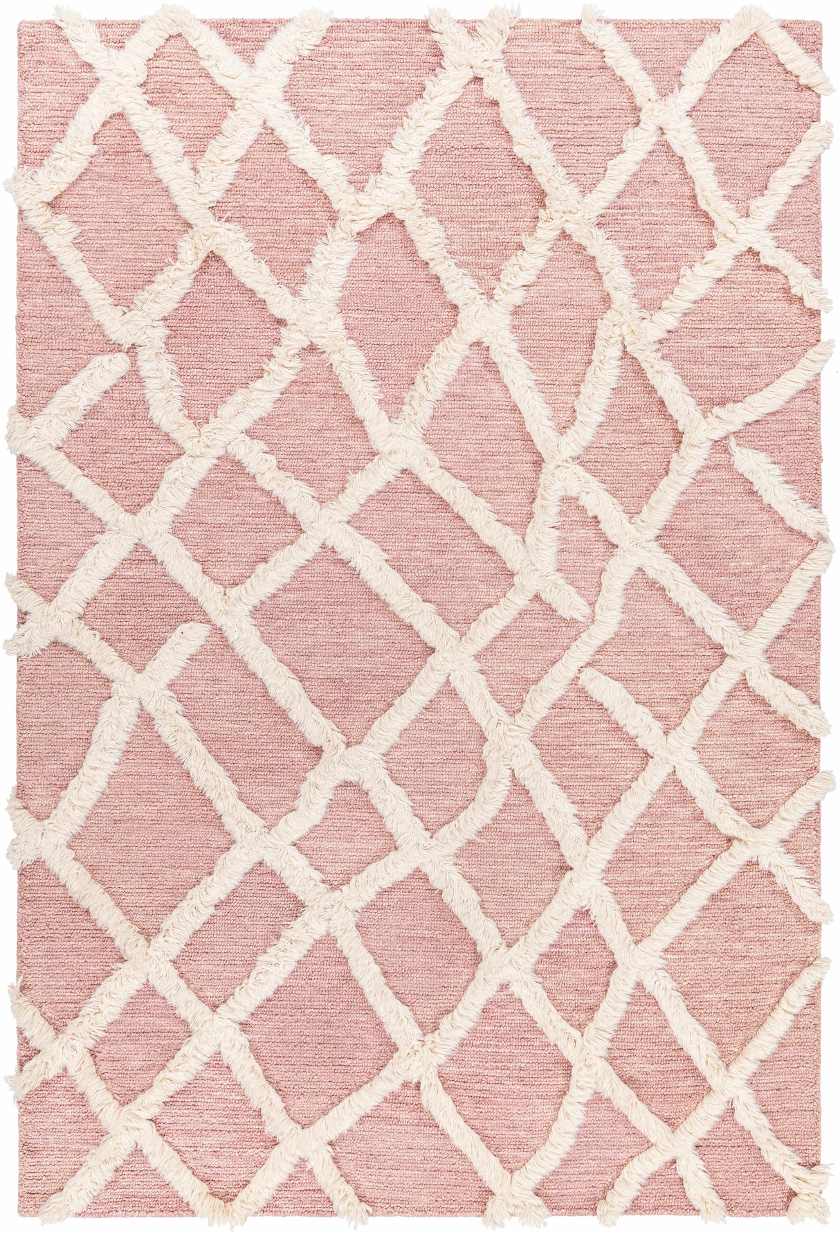 Adica Pink Wool Area Rug - Clearance