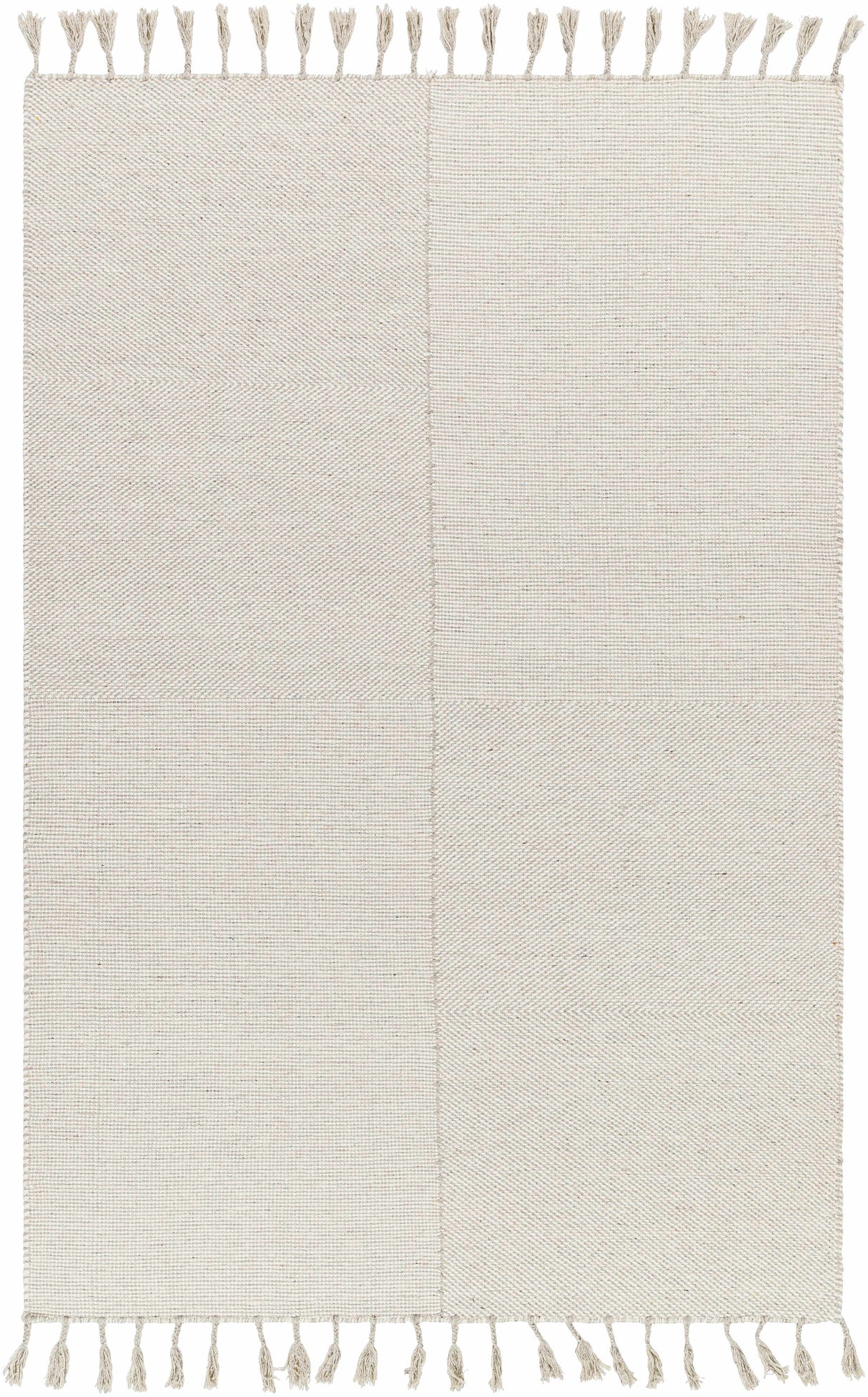 Abhay Cream Wool Area Rug - Clearance