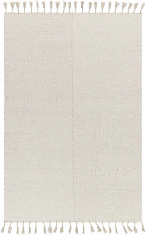 Abhay Cream Wool Area Rug - Clearance