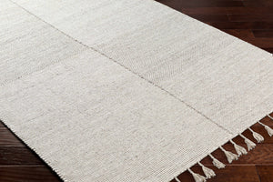 Abhay Beige Wool Area Rug - Clearance