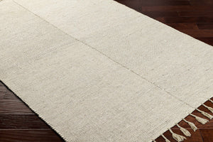 Abhay Beige Wool Area Rug - Clearance