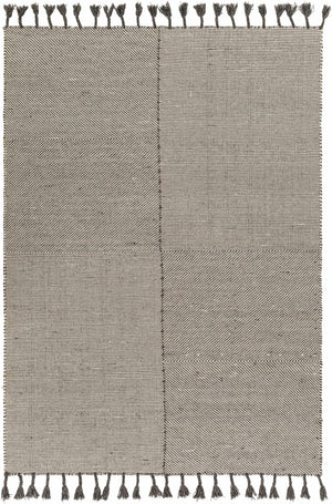 Abhay Gray Wool Area Rug - Clearance