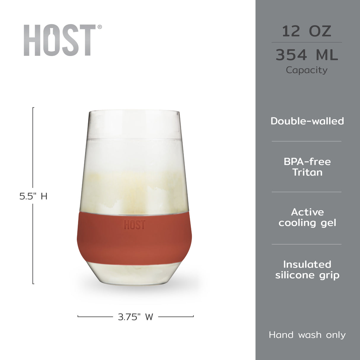 Wine freeze™ xl in terra cotta (set of 2) by host®