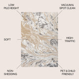 Swirl Marbled Abstract Area Rug - 3 colors Available - Tuesday Morning - Area Rugs