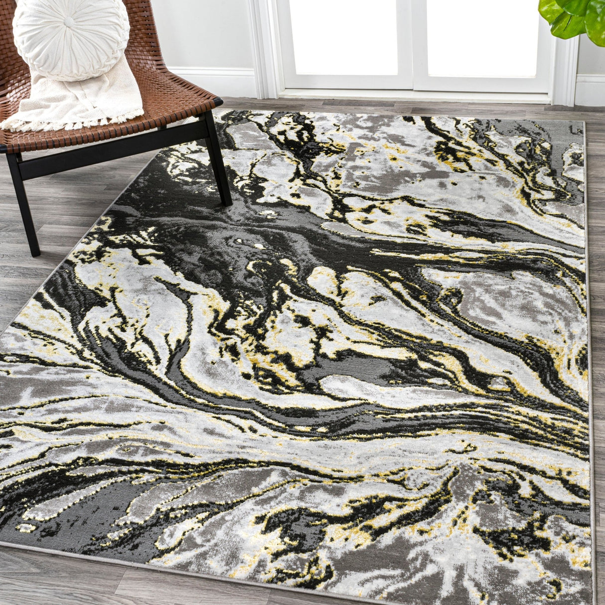 Swirl Marbled Abstract Area Rug - 3 colors Available - Tuesday Morning - Area Rugs