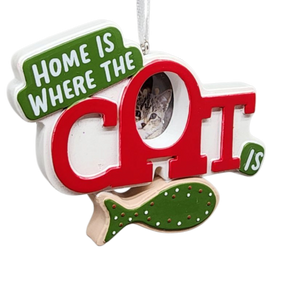 Classic Cat Photo Holder Ornament
