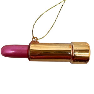 Pink Lipstick Ornament