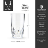 Shatterproof acrylic highball tumblers viski®