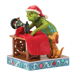 Grinch Sewing his Santa Suit With Max