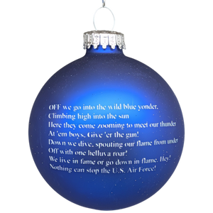 U.S. Air Force - Deep Blue - Glass Ball Ornament