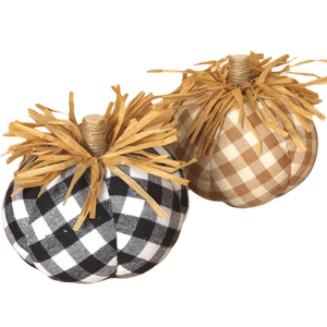 Buffalo Check Plush Pumpkin -