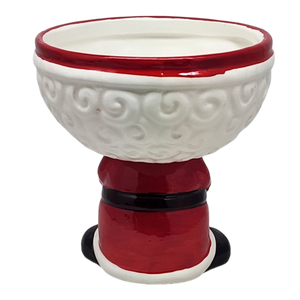 Ceramic Santa Candy Bowl - 6 Inch