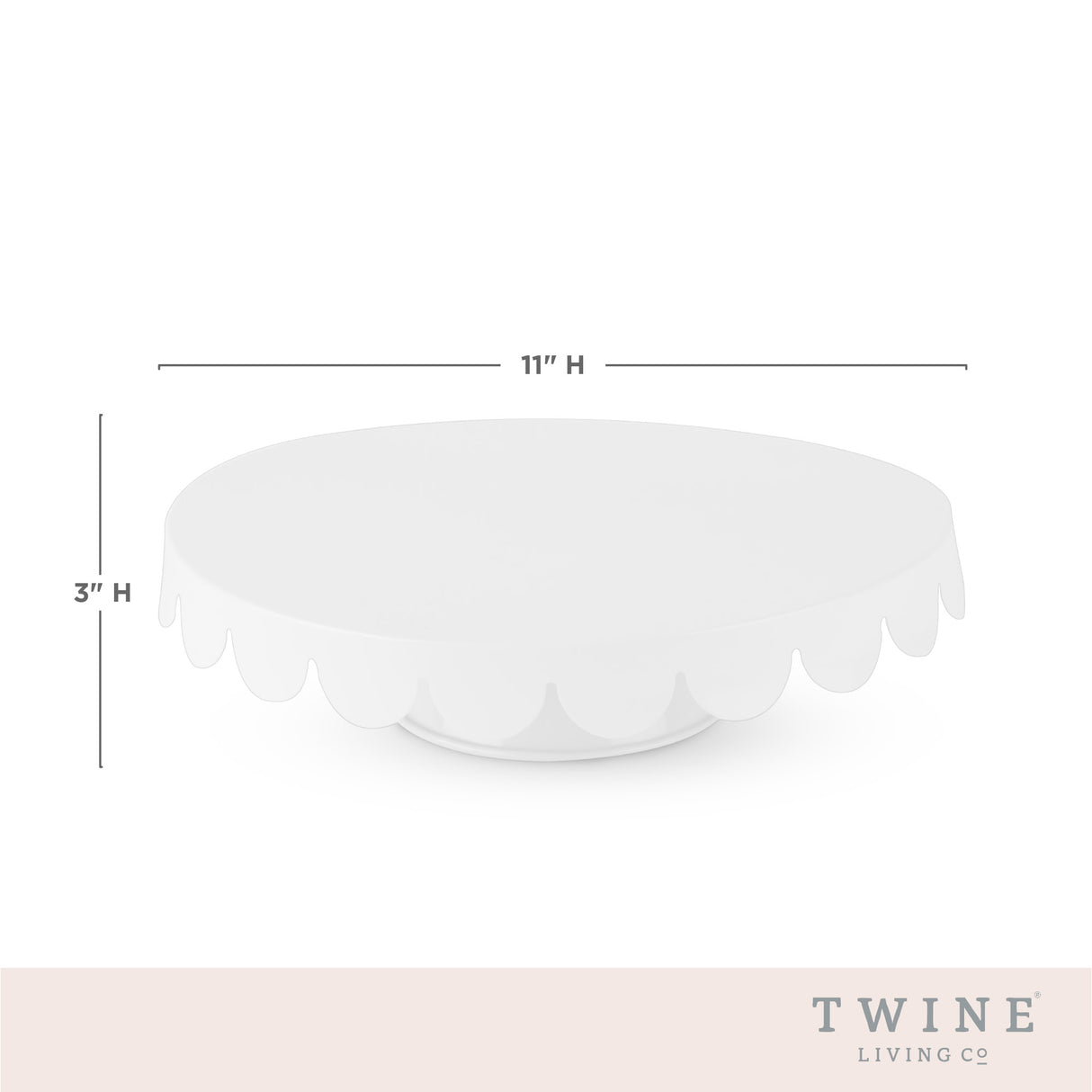 White metal cake stand