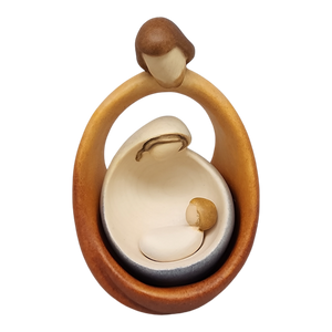 Modern Style Holy Family - Nesting Nativity - Color - 6 Inch