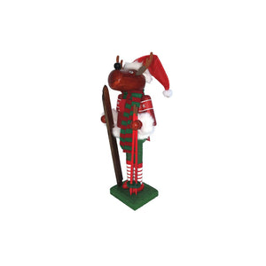 Reindeer Skier Nutcracker