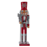Red & Silver Nutcracker - 15" - Soldier