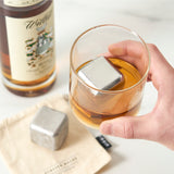 Glacier rocks® large stainless steel cubes viski®
