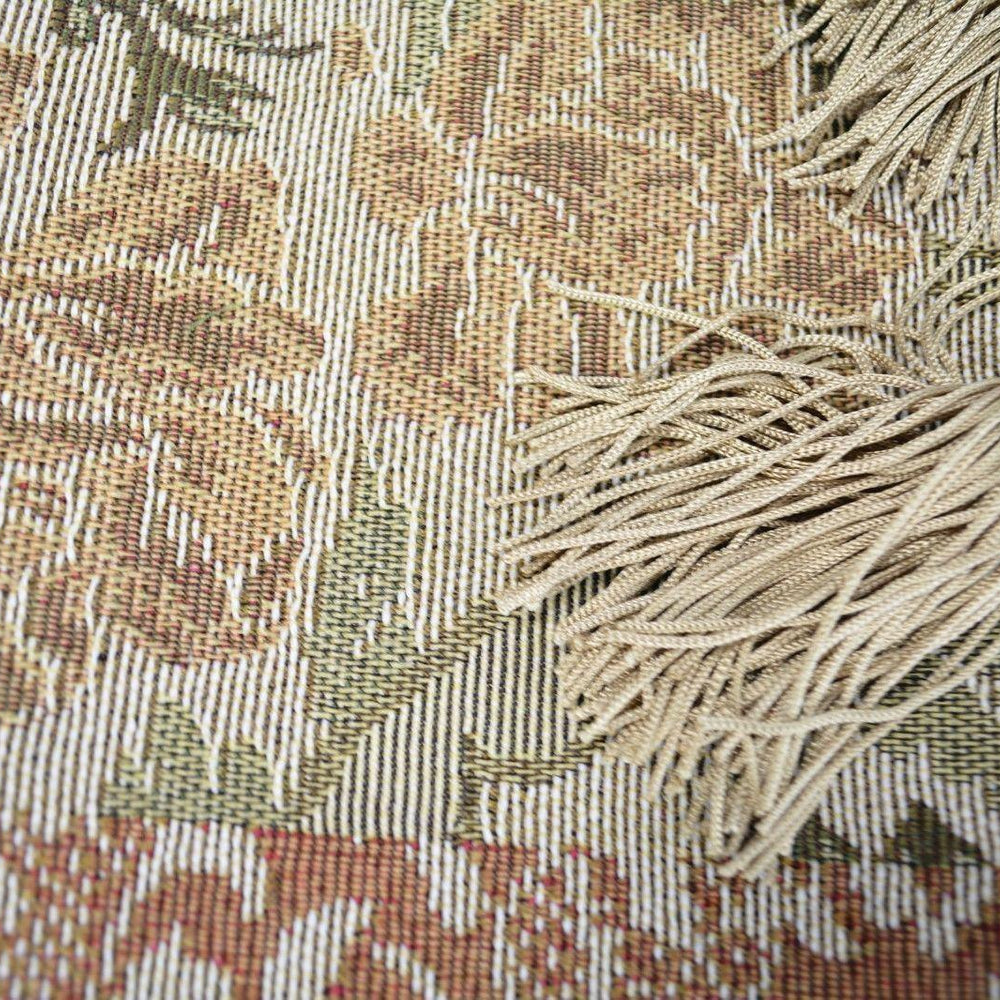 DaDa Bedding Floral Nature Garden Beige Orange Spices Tapestry Table Runner (10072)