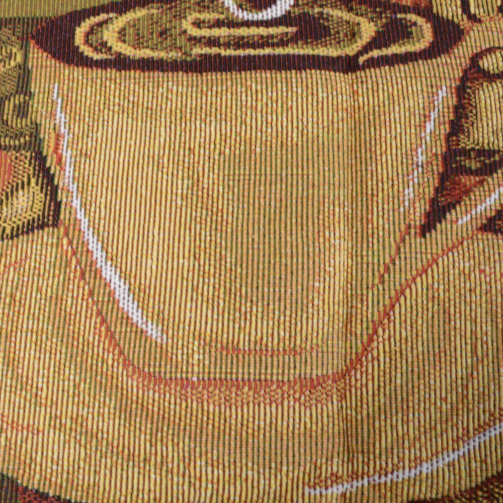 DaDa Bedding Smell of Coffee Cup Latte Java Brown Tapestry Table Runner Cloth (9912)
