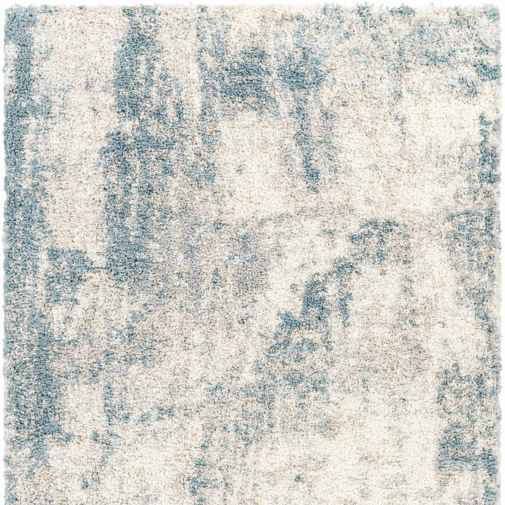 Tagas Abstract Gray Plush Rug