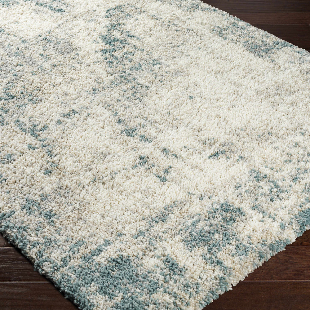Tagas Abstract Gray Plush Rug