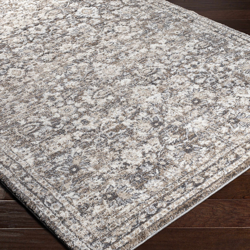 Talihina Brown Luxe Damask Rug